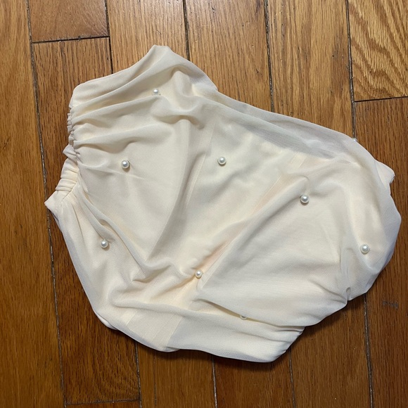 Corset Top with Pearl Accents - Picture 3 of 3